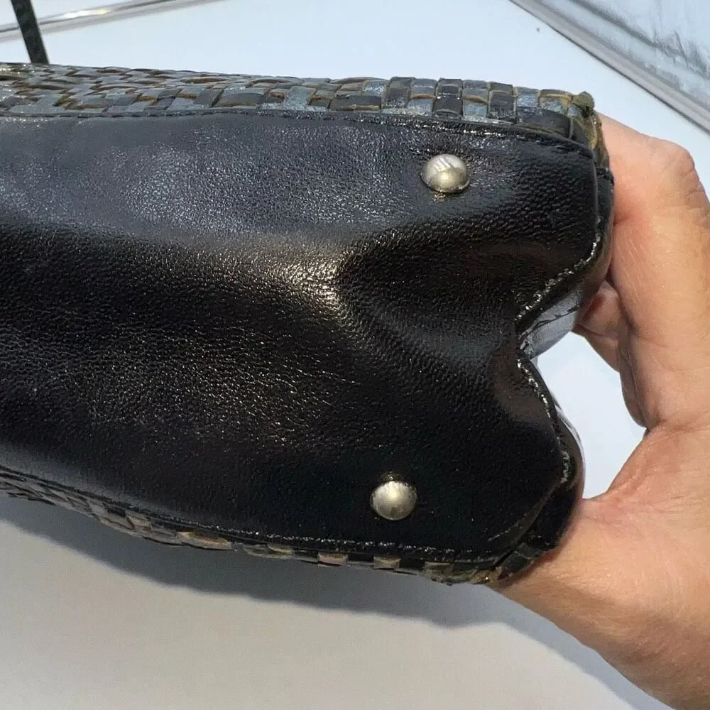 Givenchy Vintage Woven Signature with Acrylic Handles